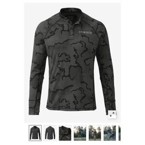 Kuiu Ridgepoint Fleece Henley Hunting Camo Men Long-sleeve Sz XXL